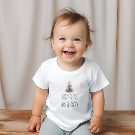 Grappig Ik ben een Gift Holiday Baby Tshirt voor K
