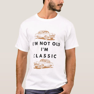 Grappig ik ben een klassieke vintage auto verjaard t-shirt
