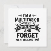Grappig Ik ben een Multitasker Zeggen Moeder Leven Kaart (Voorkant)