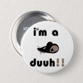 grappig, ik ben een muzikant. ronde button 7,6 cm (Voorkant /achterkant)