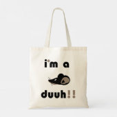 grappig, ik ben een muzikant. tote bag (Achterkant)