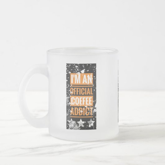 Grappig Ik ben een Officiële Koffieverslaafde Mok (Links)