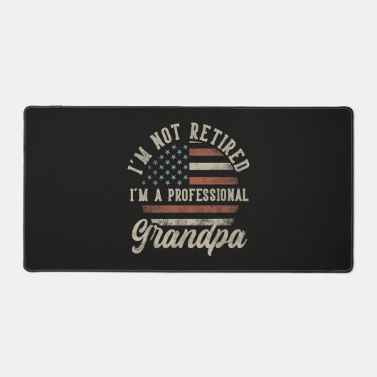 Grappig "Ik Ben Een Professioneel Opa" Pensioen Bureaumat (Voorkant)