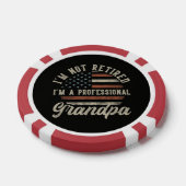Grappig "Ik Ben Een Professioneel Opa" Pensioen Poker Chips (Enkel)