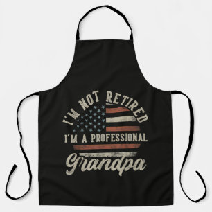 Grappig "Ik Ben Een Professioneel Opa" Pensioen Schort