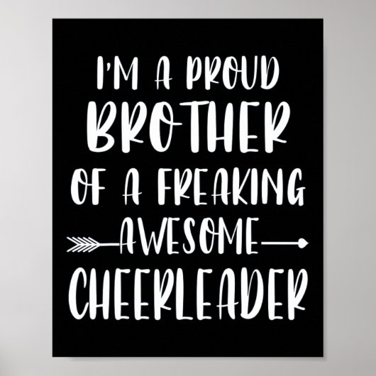 Grappig, ik ben een trotse cheer broer van een che poster (Voorkant)