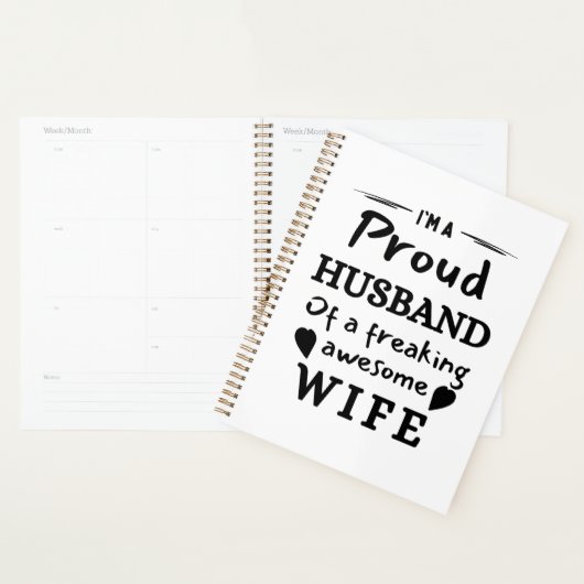 Grappig Ik ben een Trotse Echtgenoot van een Gewel Planner (Display)