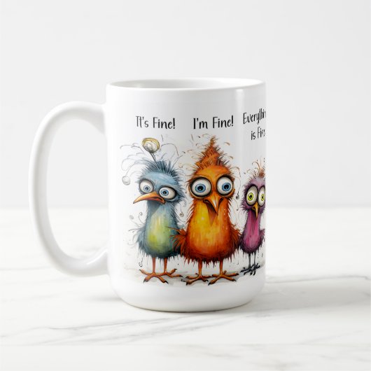 Grappig Ik ben Fijne Eigenzinnige Vogel Koffie Mok (Links)