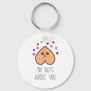 Grappig Ik Ben Gek Op Jou Leuk Hart Valentijnsdag  Sleutelhanger