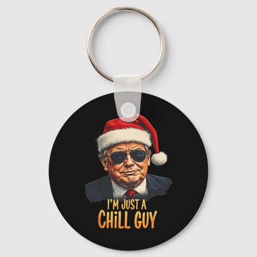 Grappig, ik ben gewoon een chill guy Trump kerst m Sleutelhanger (Voorkant)