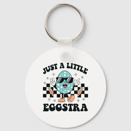 Grappig ik ben gewoon zo Eggstra blij Pasen Motiva Sleutelhanger (Voorkant)