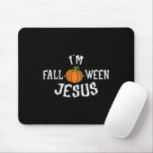 Grappig Ik ben Herfst-o-ween Jesus Halloween Herfs Muismat (Met muis)