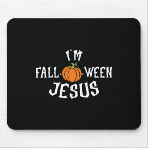 Grappig Ik ben Herfst-o-ween Jesus Halloween Herfs Muismat