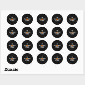 Grappig Ik ben Herfst-o-ween Jesus Halloween Herfs Ronde Sticker (Vel)
