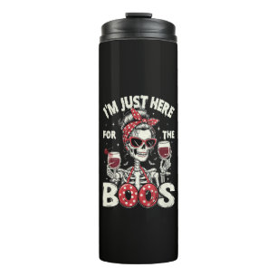Grappig ik ben hier alleen voor de Boos Skeleton Thermosbeker