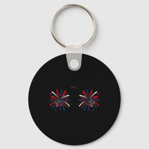 Grappig Ik Ben Hier Gewoon Voor Het Vuurwerk 4 Jul Sleutelhanger
