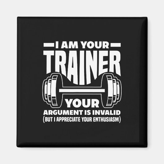 Grappig ik ben je trainer gym personal trainer coa magneet (Voorkant)