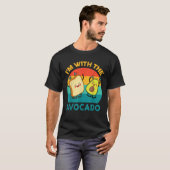 Grappig Ik ben met de Avocado Shirt Kinder Mannen (Voorkant volledig)