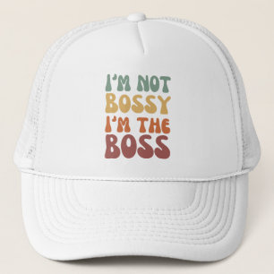 grappig   Ik ben niet bazig Ik ben de baas T-shirt Trucker Pet
