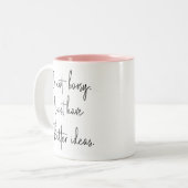 Grappig ik ben niet Bossy Gift voor collega Tweekleurige Koffiemok (Voorkant links)