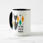 Grappig Ik ben niet oud Ik ben Mid Century Modern  Mok (Voorkant links)