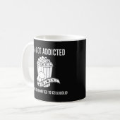 Grappig "Ik ben niet verslaafd" Cellolokit-ontwerp Koffiemok (Voorkant links)