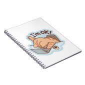 Grappig "Ik ben OK" Moeë Katten Notitieboek - Herk (Rechterzijde)