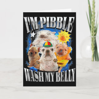 Grappig Ik Ben Pibble Hond Puppies Was Mijn Buik S Kaart