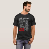 Grappig Ik Ben Pit Bull Ik Ben Liefde Een Stier Ik T-shirt (Voorkant volledig)