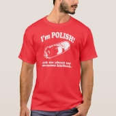 Grappig! Ik ben Pools design T-shirt (Voorkant)