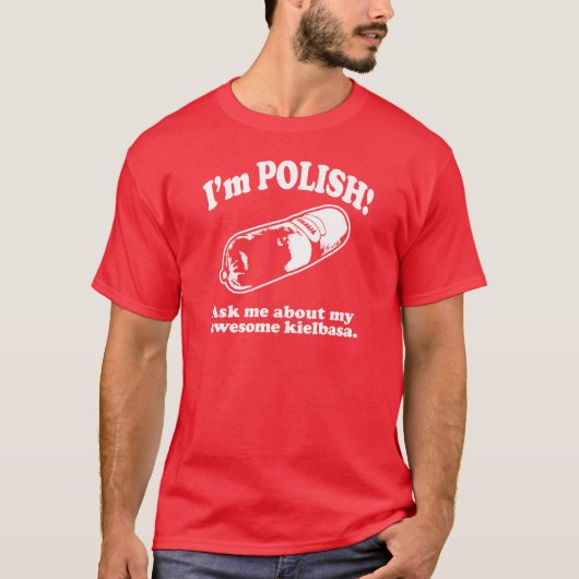 Grappig! Ik ben Pools design T-shirt (Voorkant)