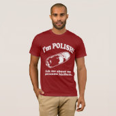 Grappig! Ik ben Pools design T-shirt (Voorkant volledig)