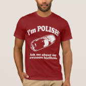 Grappig! Ik ben Pools design T-shirt (Voorkant)