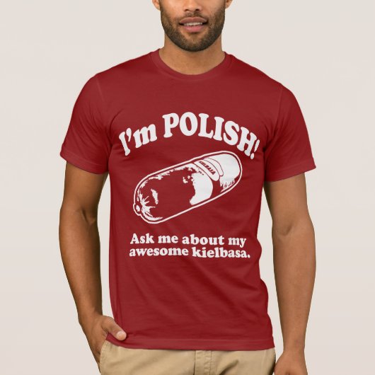 Grappig! Ik ben Pools design T-shirt (Voorkant)