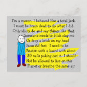 Grappig "Ik ben Sorry" Kaarten en Sleutelhangers (Voorkant)