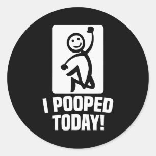 Grappig ik ben vandaag geopend sarcastische uitdru ronde sticker