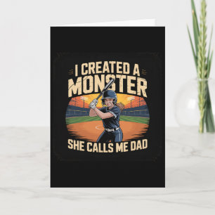 Grappig, ik creëerde een monster, ze noemt me papa kaart