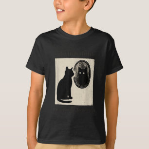 Grappig ik denk niet dus ik ben geen kat mem t-shirt