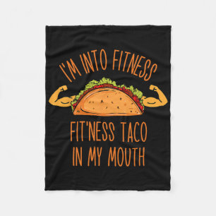Grappig ik doe aan fitness fleece deken