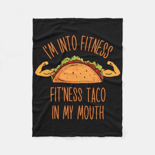 Grappig ik doe aan fitness fleece deken (Voorkant)