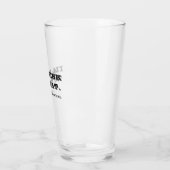 Grappig Ik Drink Daarop Quote Typografie Bier Glas (Links)
