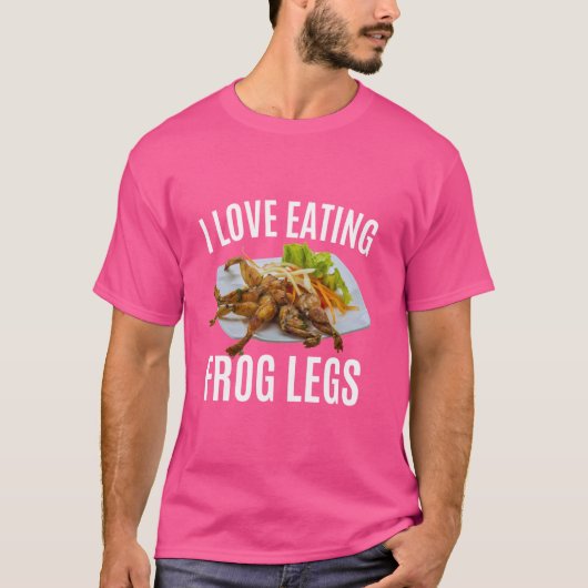 Grappig, ik eet graag kikkerbilletjes - Frans & Ch T-shirt (Voorkant)