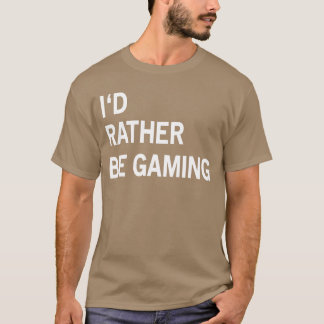 Grappig Ik Ga Liever Gamen retro T-shirt