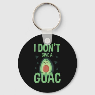Grappig Ik geef geen Guac Avocado Gift T-shirt Lov Sleutelhanger