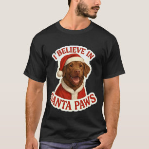 Grappig Ik Geloof in Santa Paws Chesapeake Bay Ret T-shirt