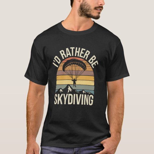 Grappig Ik Ging Liever Val Schermen Grappige Parac T-shirt (Voorkant)