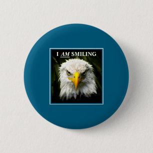 Grappig Ik Glimlach Mpy Adelaar Foto Ronde Button 5,7 Cm