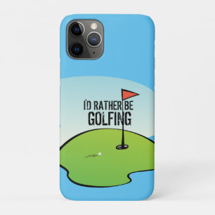 Grappig Ik Golfer Liever Golfen Golf Groen Case-Mate iPhone Case