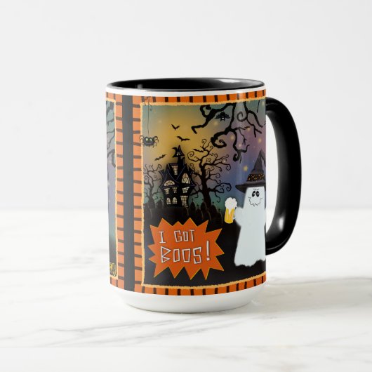Grappig Ik Got Boos Ghost Leuke Spooky Coffee Mok (Voorkant rechts)