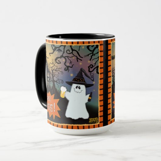Grappig Ik Got Boos Ghost Leuke Spooky Coffee Mok (Voorkant links)